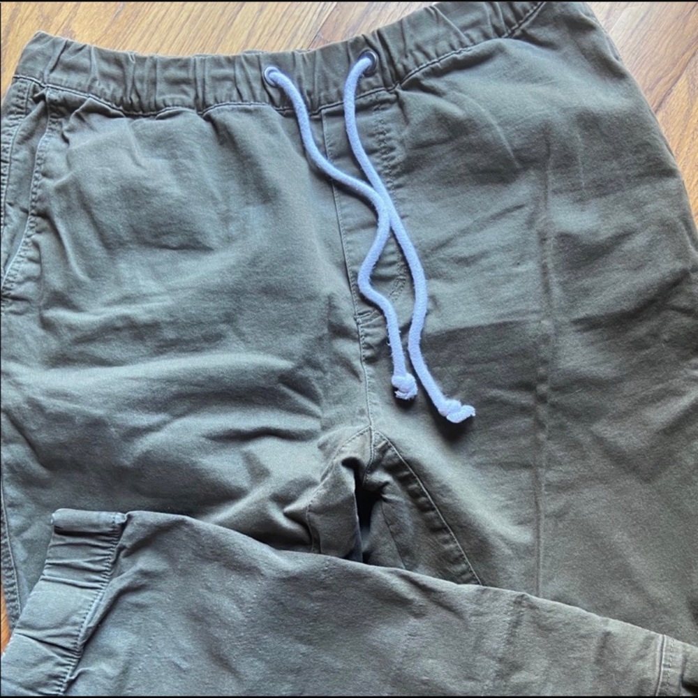Olive green joggers